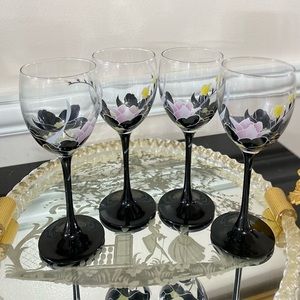 Luminarc Domino Anais Wine Glass Black Stem